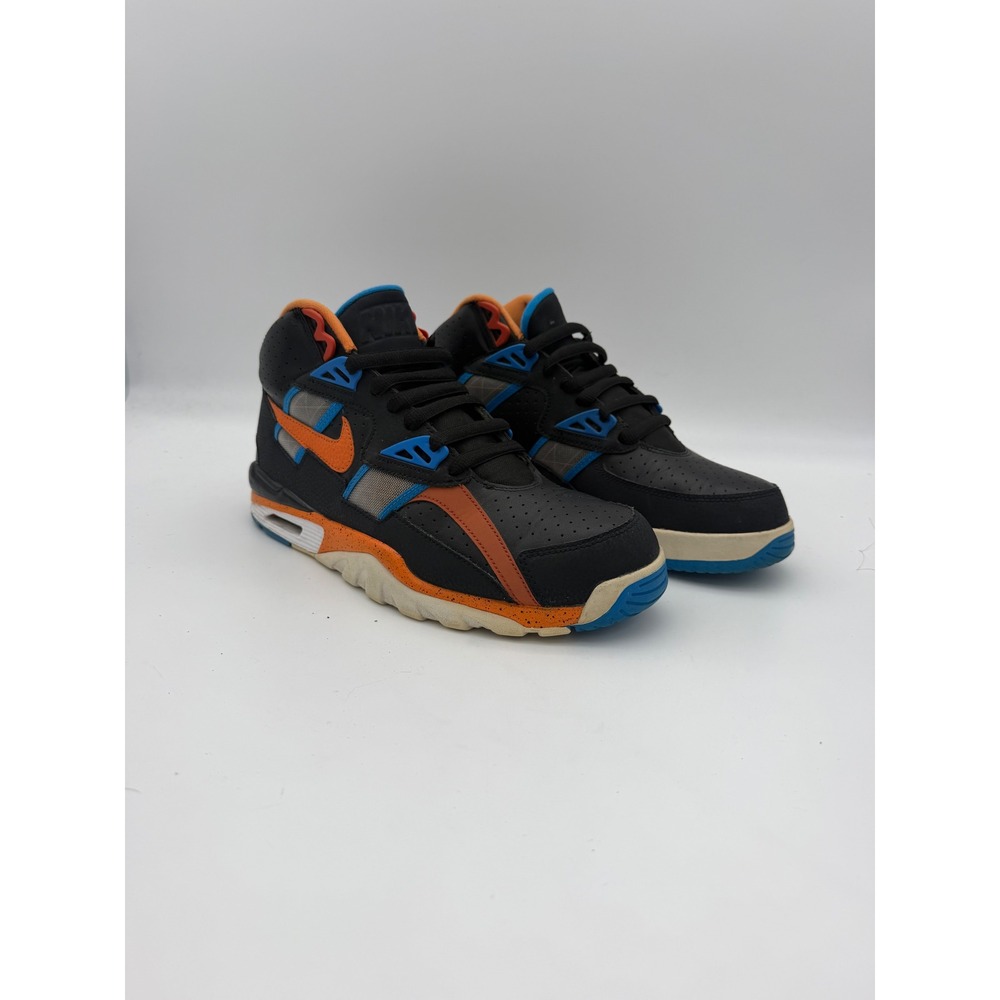 Nike Air Trainer SC High Black Orange Blue Mens Sneakers CU6672-001 Size 10.5